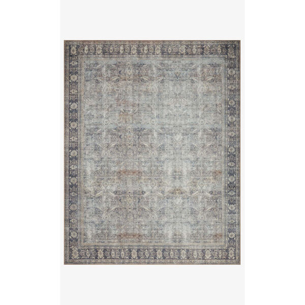 Wynter Gray and Charcoal Rectangular: 2 Ft. 6 In. x 12 Ft. Area Rug, image 1