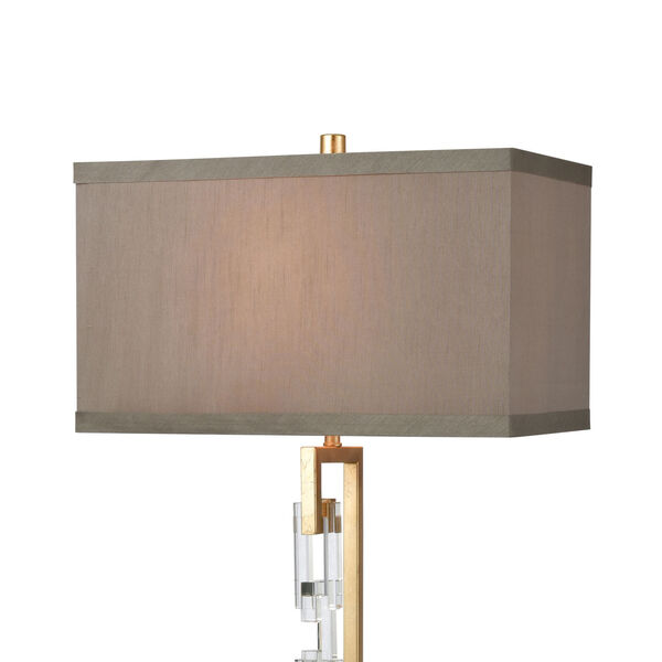 Auberge Gold Leaf with Clear Crystal One-Light Table Lamp, image 3