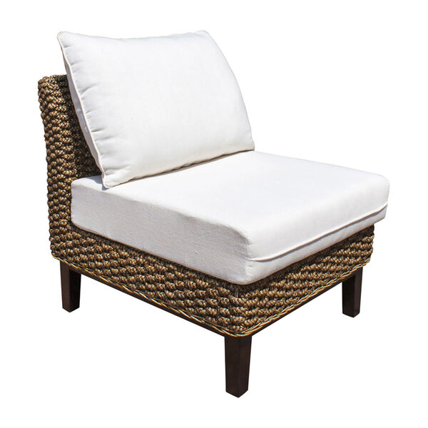 Sanibel Kalani Oyster Armless Chair with Cushion, image 1