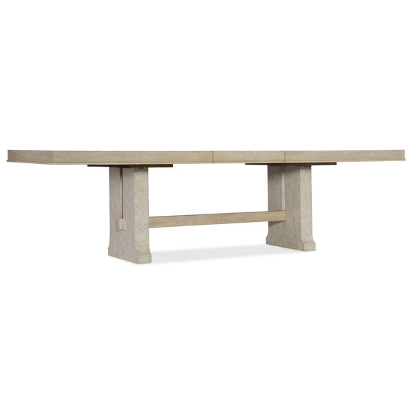 Cascade Taupe Rectangle Dining Table with One 22-Inch Leaf, image 2