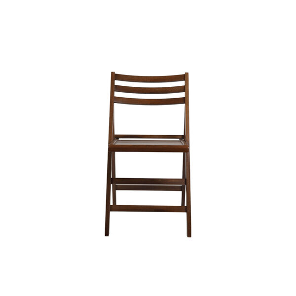 Mariabella Walnut Folding Chair, Set of Two, image 2