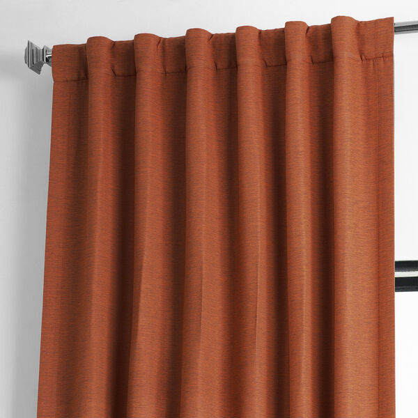 Persimmon Orange Blackout Single Curtain Panel 50 x 120, image 5