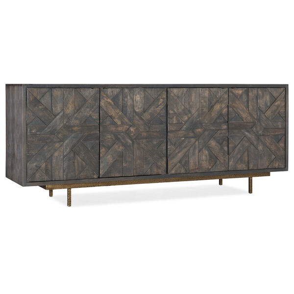 Commerce and Market Rich Brown Layers Credenza, image 1