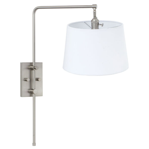 Crown Point Satin Nickel One-Light  Wall Sconce, image 1