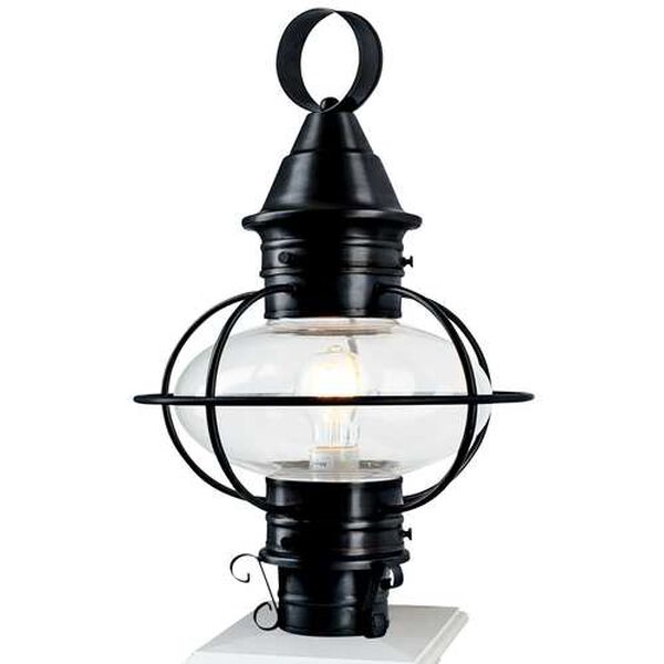 American Onion Black 14-Inch One-Light Outdoor Post Lantern, image 1