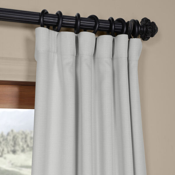 Ivory Birch 108 x 50 In. Faux Linen Blackout Curtain Single Panel, image 2
