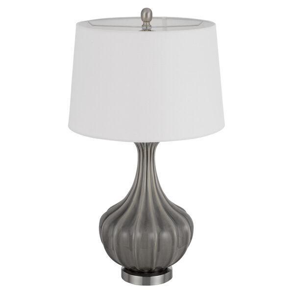 Duxbury Slate Grey Two-Light Ceramic Table Lamp, Set of 2, image 5