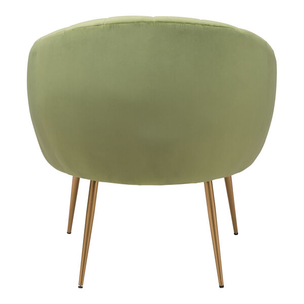 Max Green and Gold Accent Chair, image 5