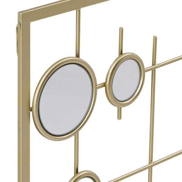 Cooper Gold Four-Piece Square Wall Mirror with Bubble, image 5