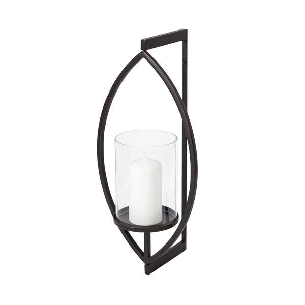 Drax Black Wall Candle Holder, image 1