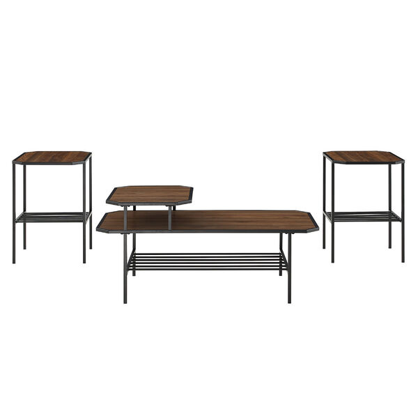 Dark Walnut Tiered Accent Table Set, 3-Piece, image 6