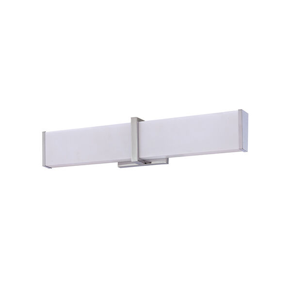 Angles Chrome 7-Inch Integrated LED Bath Bar with White Acrylic Lense, image 2