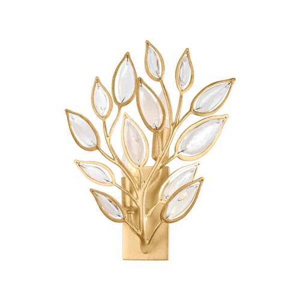 Fairlee Vintage Gold Leaf Two-Light Wall Sconce, image 1