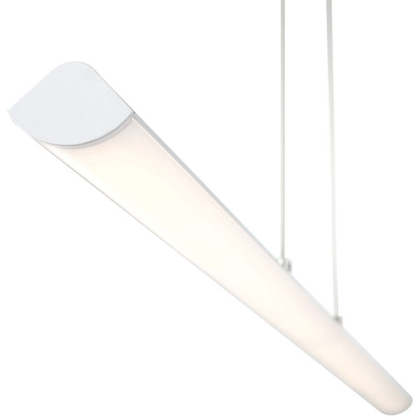 Float Matte White 48-Inch LED Pendant with Acrylic Lens Shade, image 4