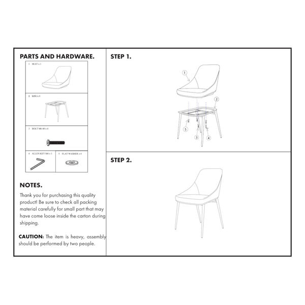 Sedona Orange Dining Chair, Set of Two, image 2