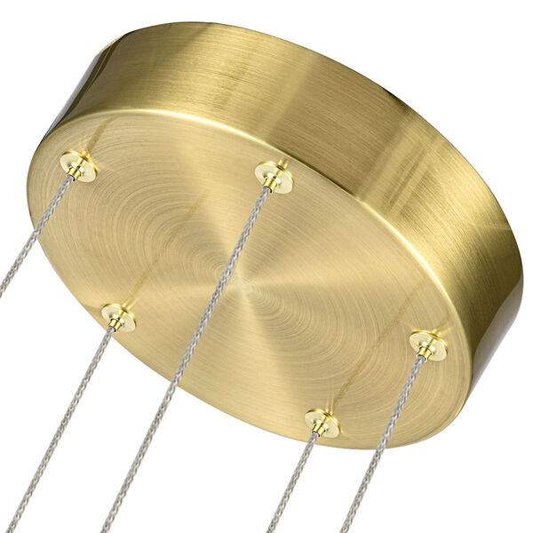 Sienna Polished Brass Integrated LED Chandelier, image 6