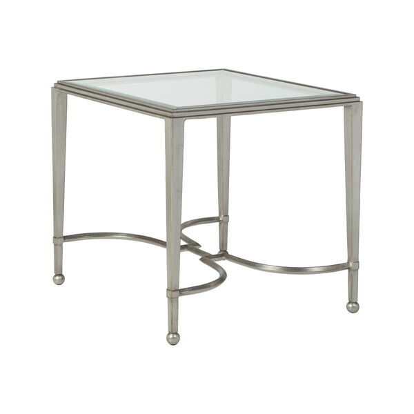 Metal Designs Silver Sangiovese Rectangular End Table, image 2