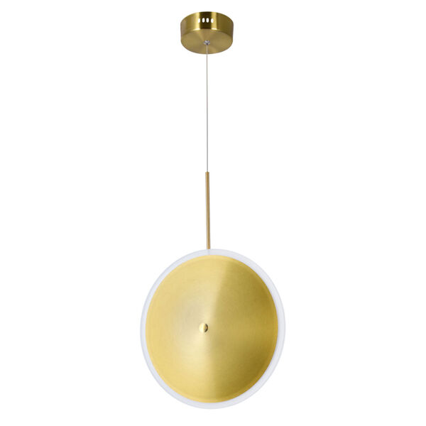 Ovni Brass 12-Inch LED Pendant, image 6