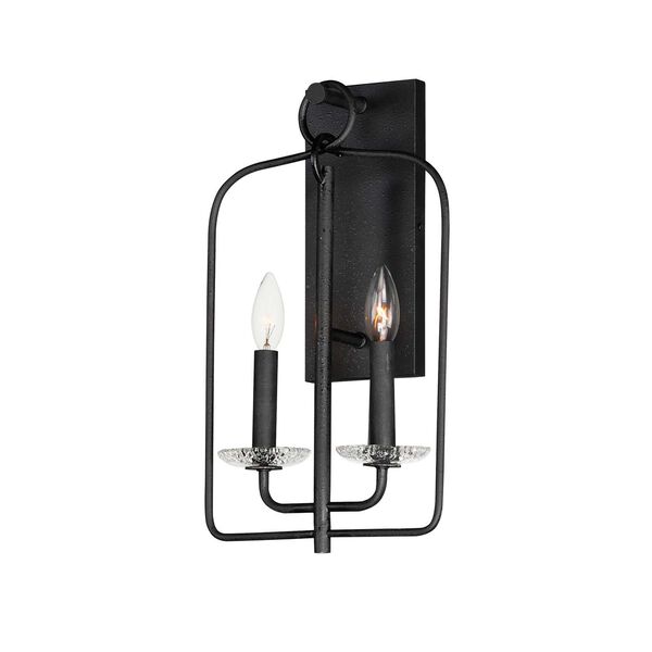 Madeira Anthracite Two-Light Wall Sconce, image 1