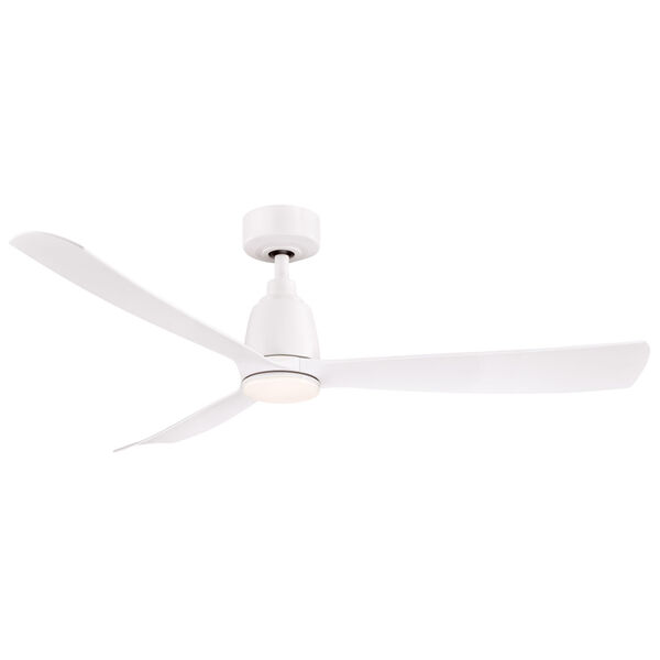 Kute Matte White 52-Inch Ceiling Fan, image 1