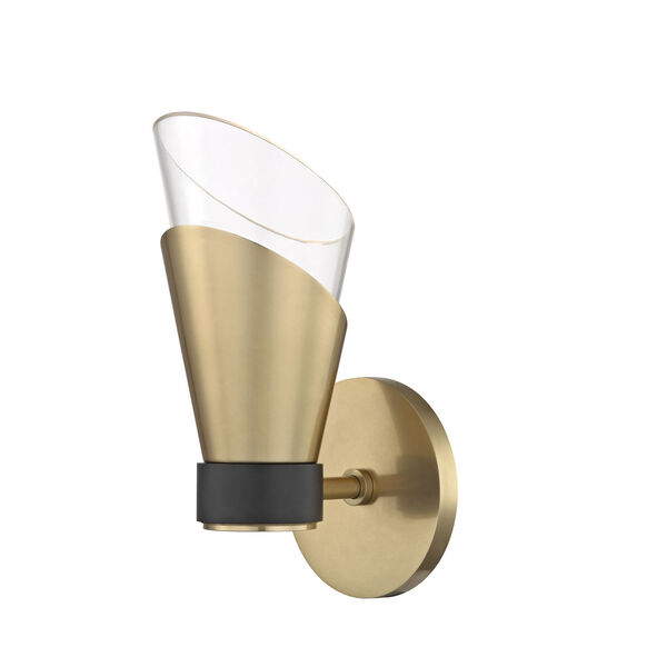 Angie Aged Brass 5-Inch LED Wall Sconce, image 1