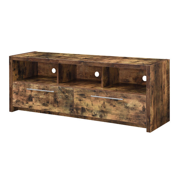 Newport Marbella Barnwood TV Stand with Two Drawer and Shelf, image 1