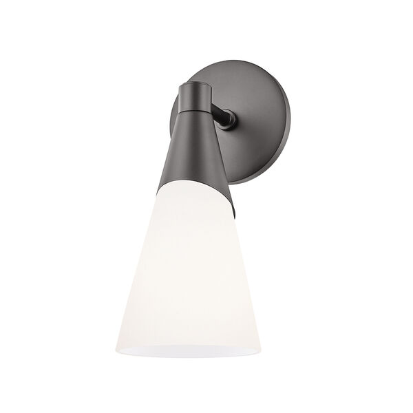 Parker Glossy Black One-Light Wall Sconce, image 1