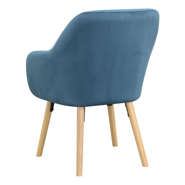 Take a Seat Blue Velvet Charlotte Accent Chair, image 5