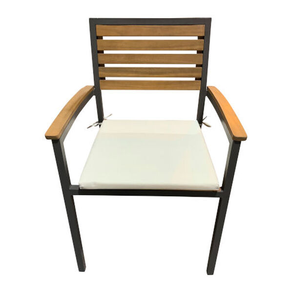 Boca Grande Canvas Aruba Outdoor Dining Arm Chair, Set of Two, image 1