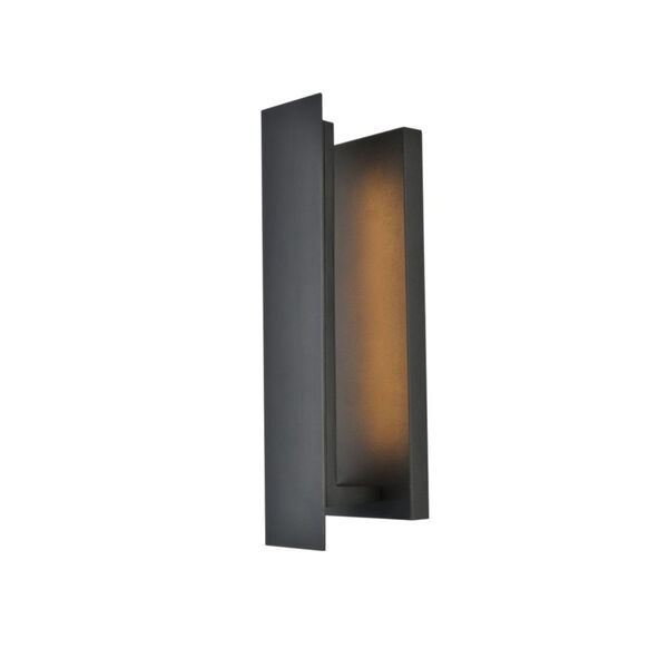 Raine Black 100 Lumens 12-Light LED Outdoor Wall Sconce, image 2