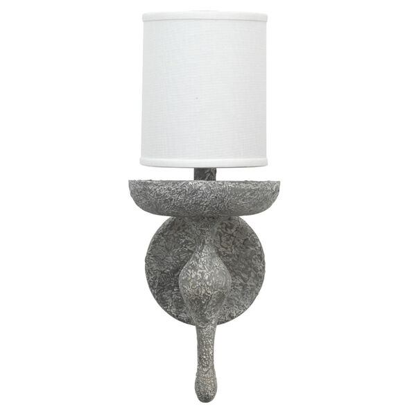 Concord Grey Plaster One-Light Wall Sconce, image 1