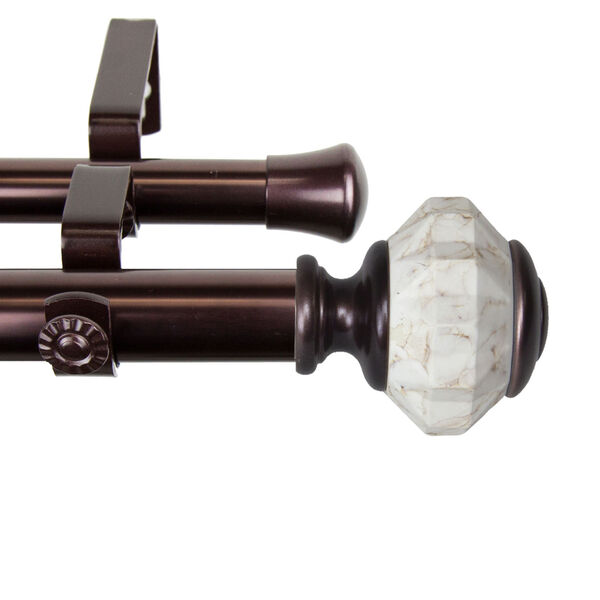 Linden Bronze 160-240 Inch Double Curtain Rod, image 3