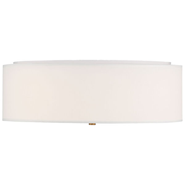 Mid Town Brass-Antique and Satin Three-Light LED Flush Mount, image 3