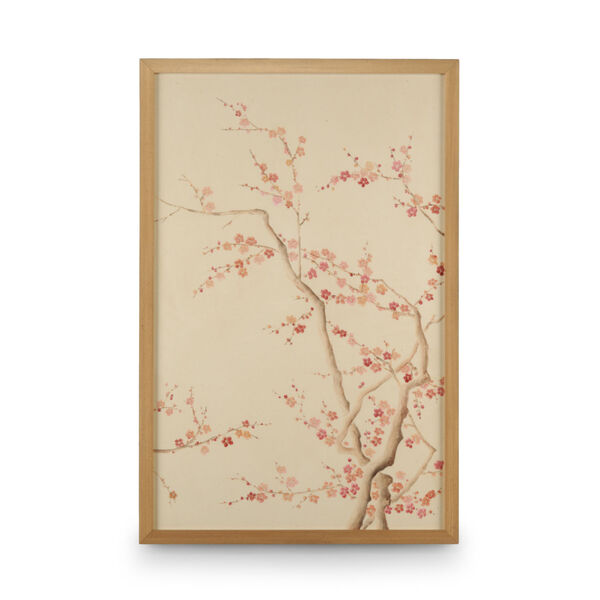 Gold Blossom Silk Panel I Wall Art, image 1