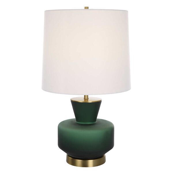 Trentino Dark Emerald Green One-Light Table Lamp, image 1