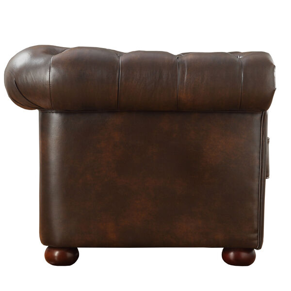 Norfolk Cocoa Chesterfield Arm Chair, image 2