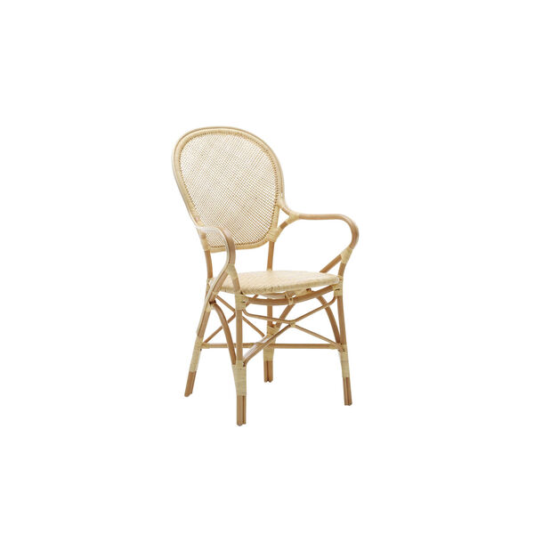 Rossini Natural Rattan Dining Armchair, image 1