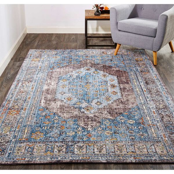 Armant Blue Gray Gold Area Rug, image 3