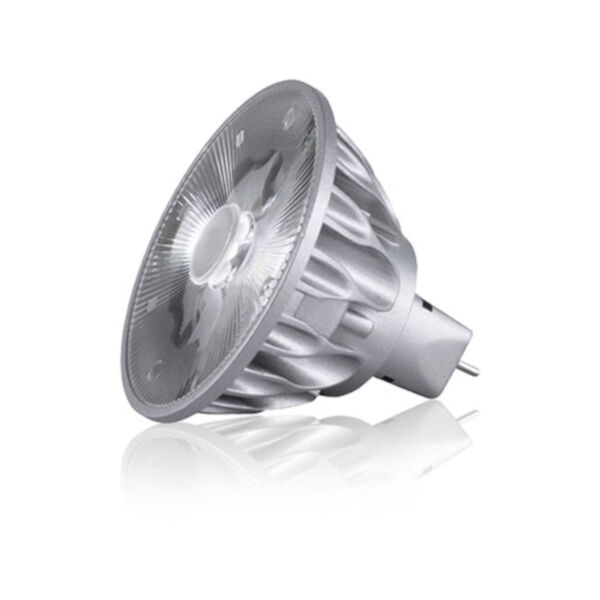Silver LED MR16 GU5.3 Soft White 630 Lumens Light Bulb, image 2