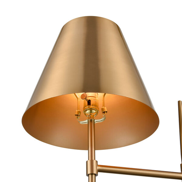Otus Aged Brass One-Light Floor Lamp, image 4