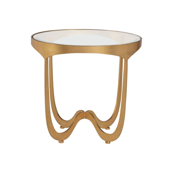 Metal Designs Gold Sophie Round End Table, image 2
