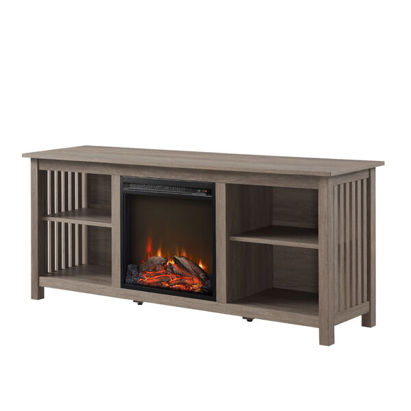 Mission Fireplace TV Stand, image 2