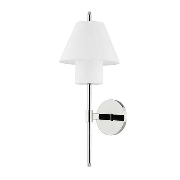 Glenmoore Polished Nickel One-Light Wall Sconce, image 1