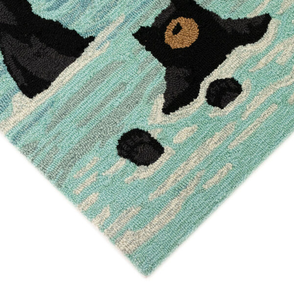 Liora Manne Frontporch Blue 30 x 48 Inches Bathing Bears Indoor/Outdoor Rug, image 3