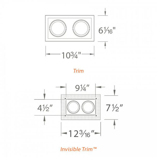 Precision Multiples 1x2-Light Invisible Trim, image 4