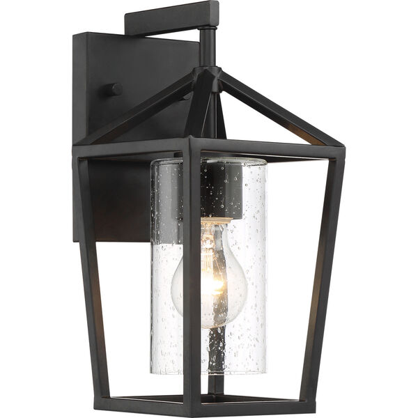 Hopewell Black 6-Inch One-Light Outdoor Wall Lantern, image 1