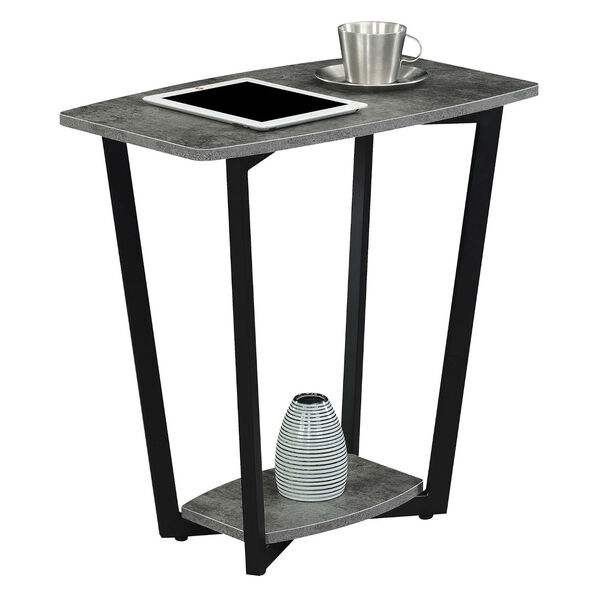 Graystone End Table with Shelf, image 3