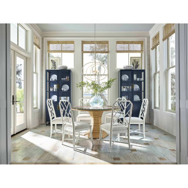 Getaway Cerulean Blue Santorini Tall Metal Kitchen Cabinet, image 4