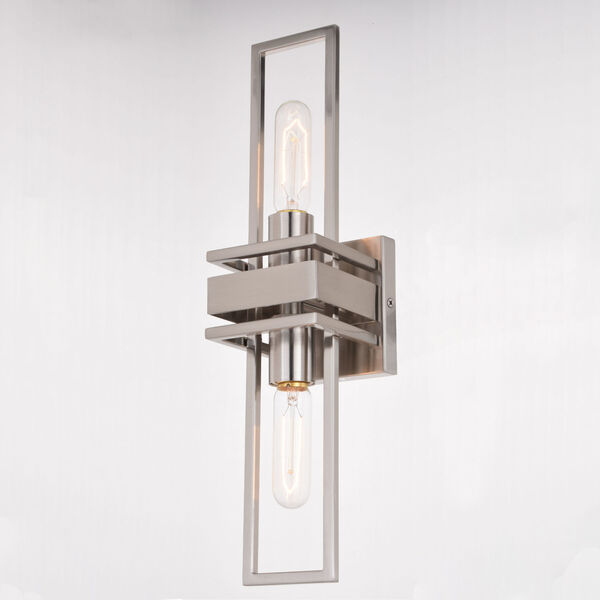 Marquis Satin Nickel Two-Light Wall Sconce, image 4