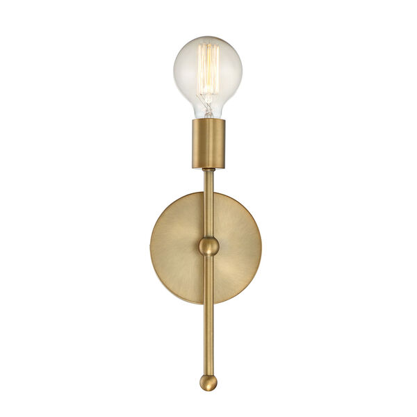 Whittier Natural Brass One-Light Wall Sconce, image 4